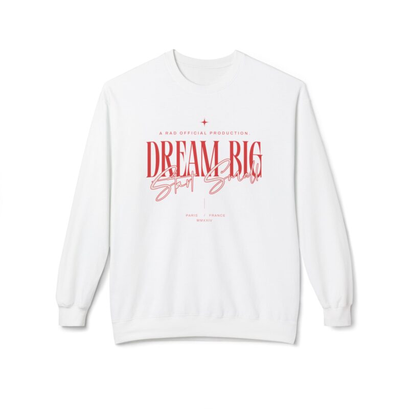Dream Big Start Small Unisex Midweight Softstyle Fleece Crewneck Sweatshirt